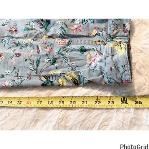 Anthropologie Floral Cargo Pants - Picture 9 of 11